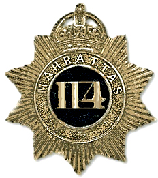 114 Mahrattas cap badge